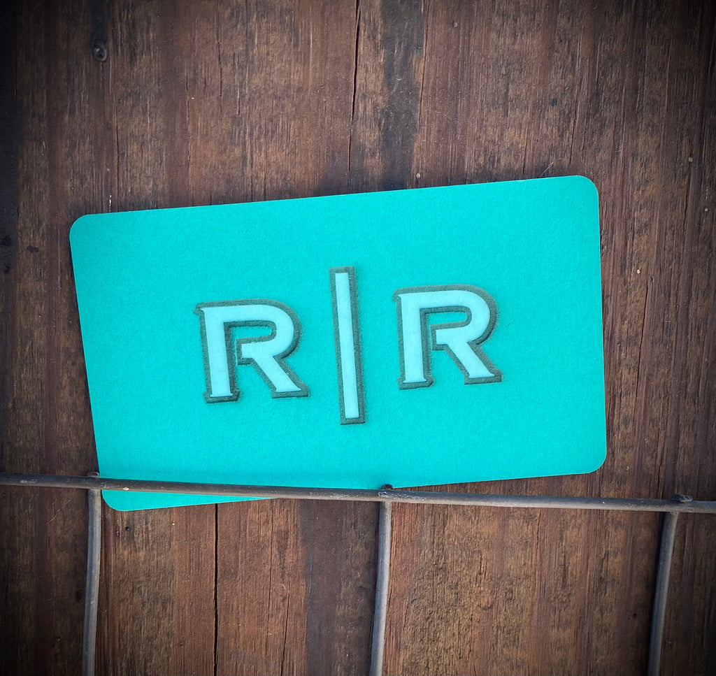 Letter Cutout Laser Engraved Business Cards - Quantity 100