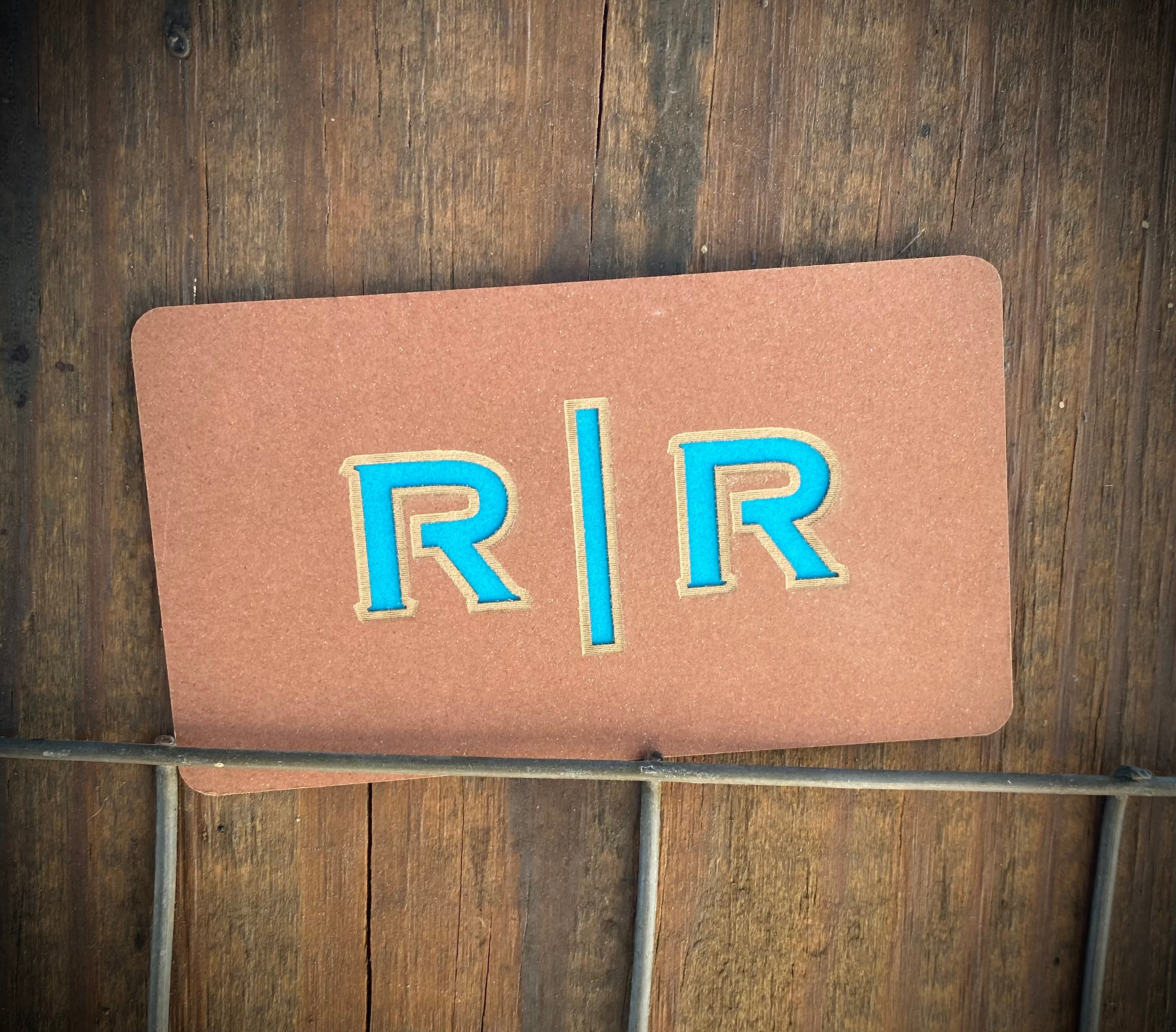Letter Cutout Laser Engraved Business Cards - Quantity 100