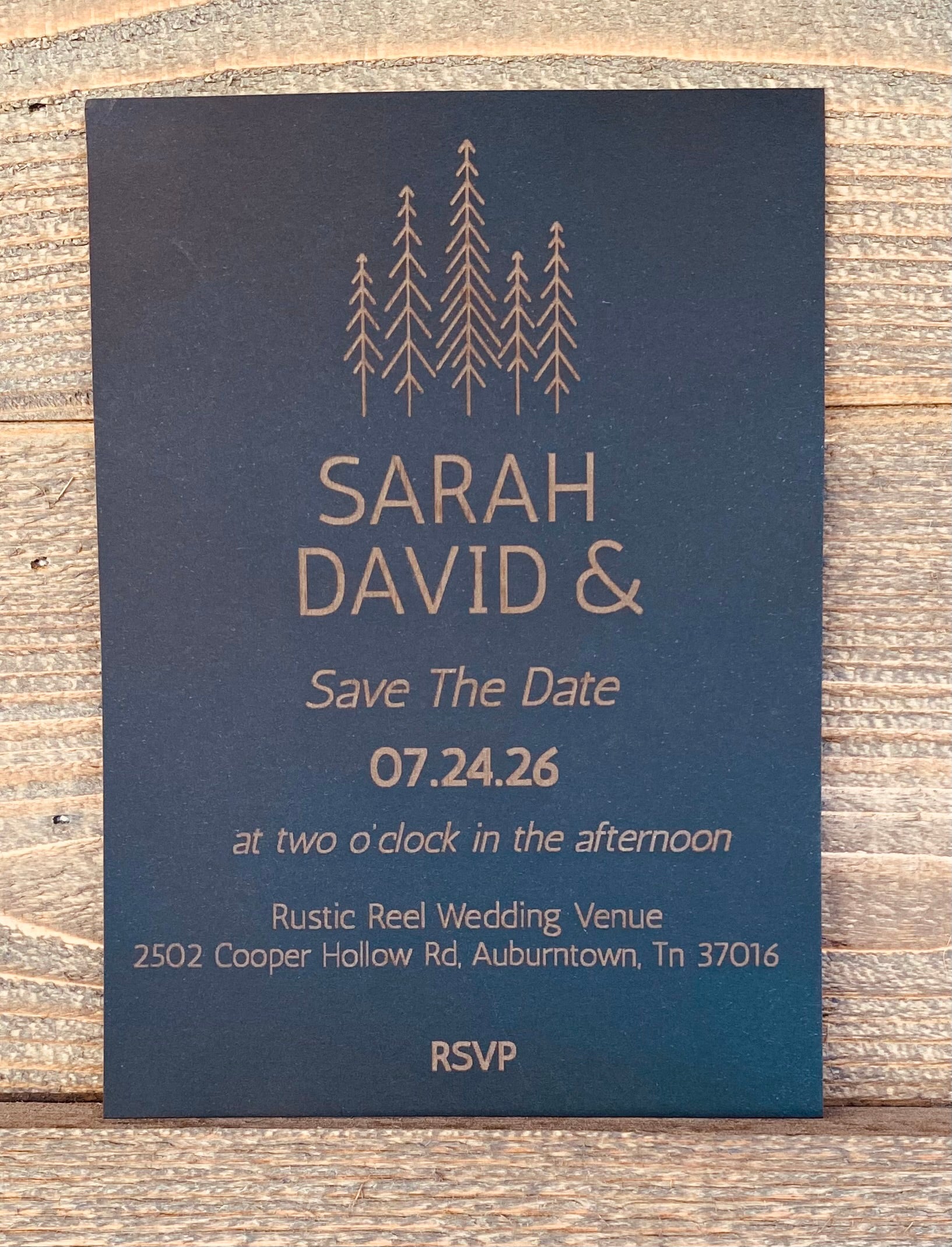 Pine Knot Wedding Invitation Set