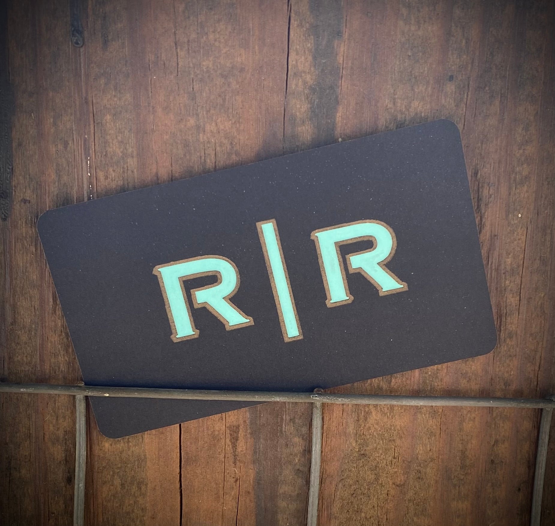 Letter Cutout Laser Engraved Business Cards - Quantity 100