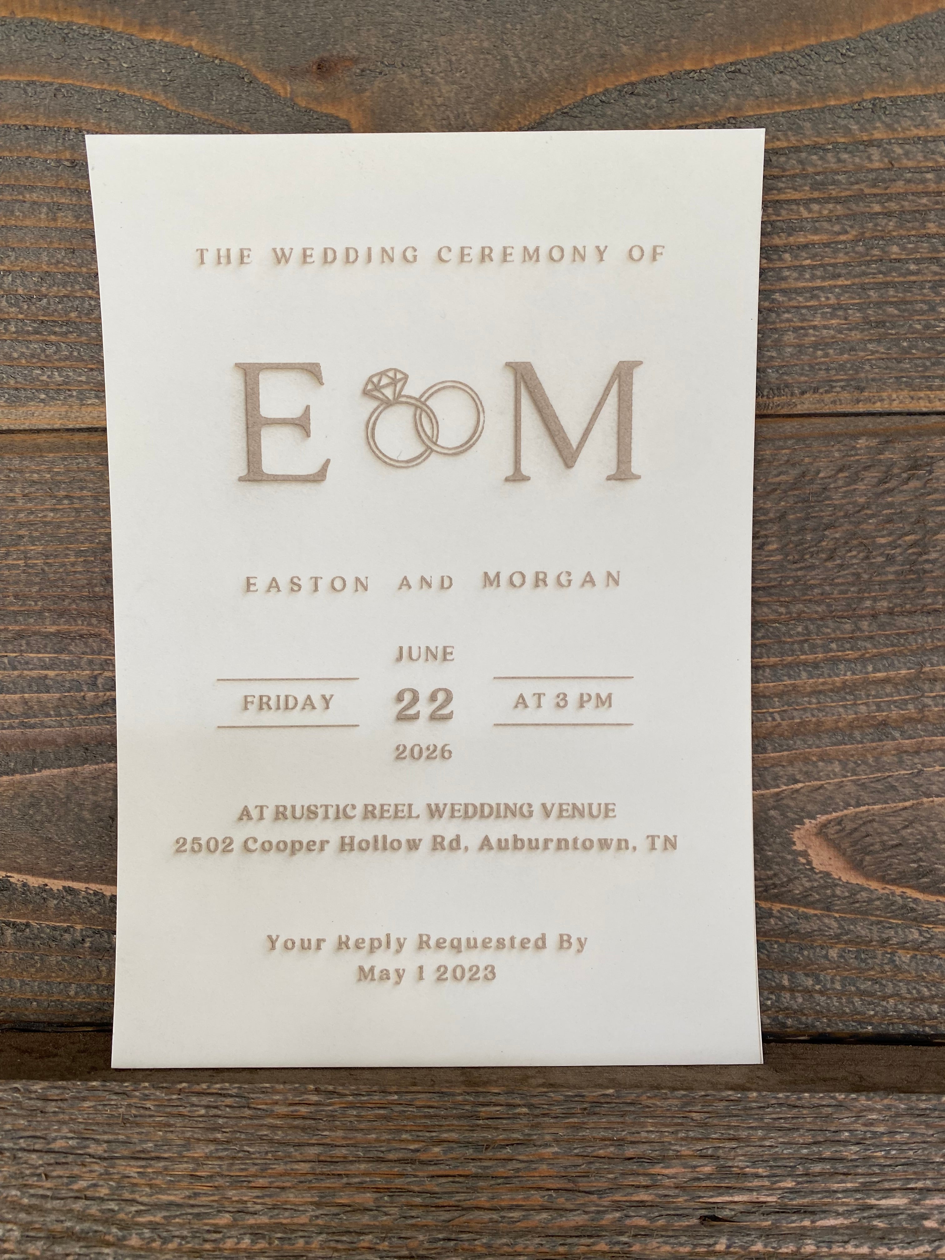 The Monogram Wedding Invitation Set