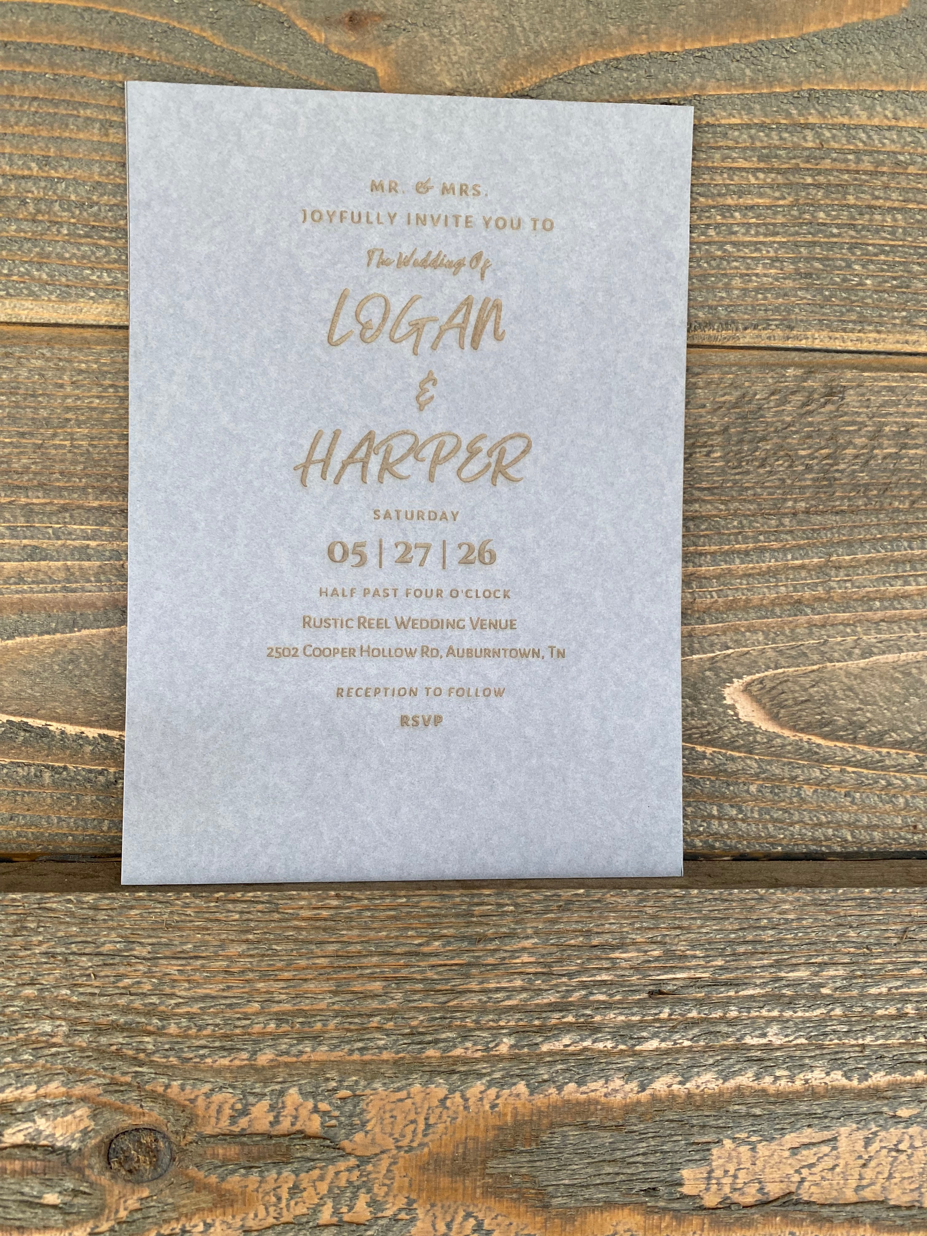Love Letter Wedding Invitation Set