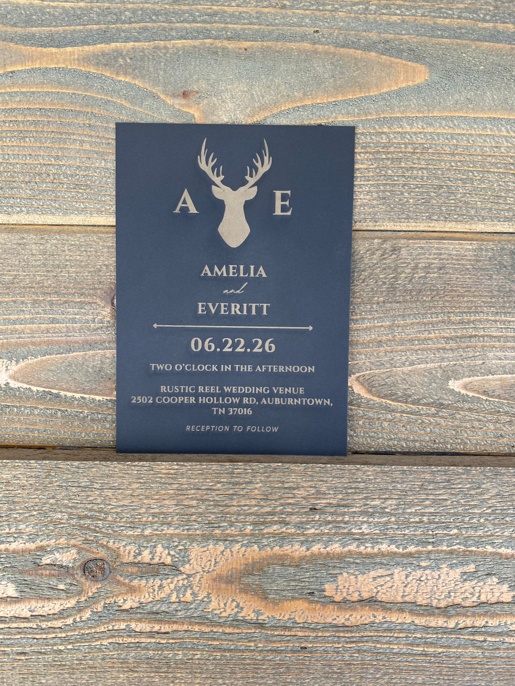 Bagged and Tagged Wedding Invitation Set