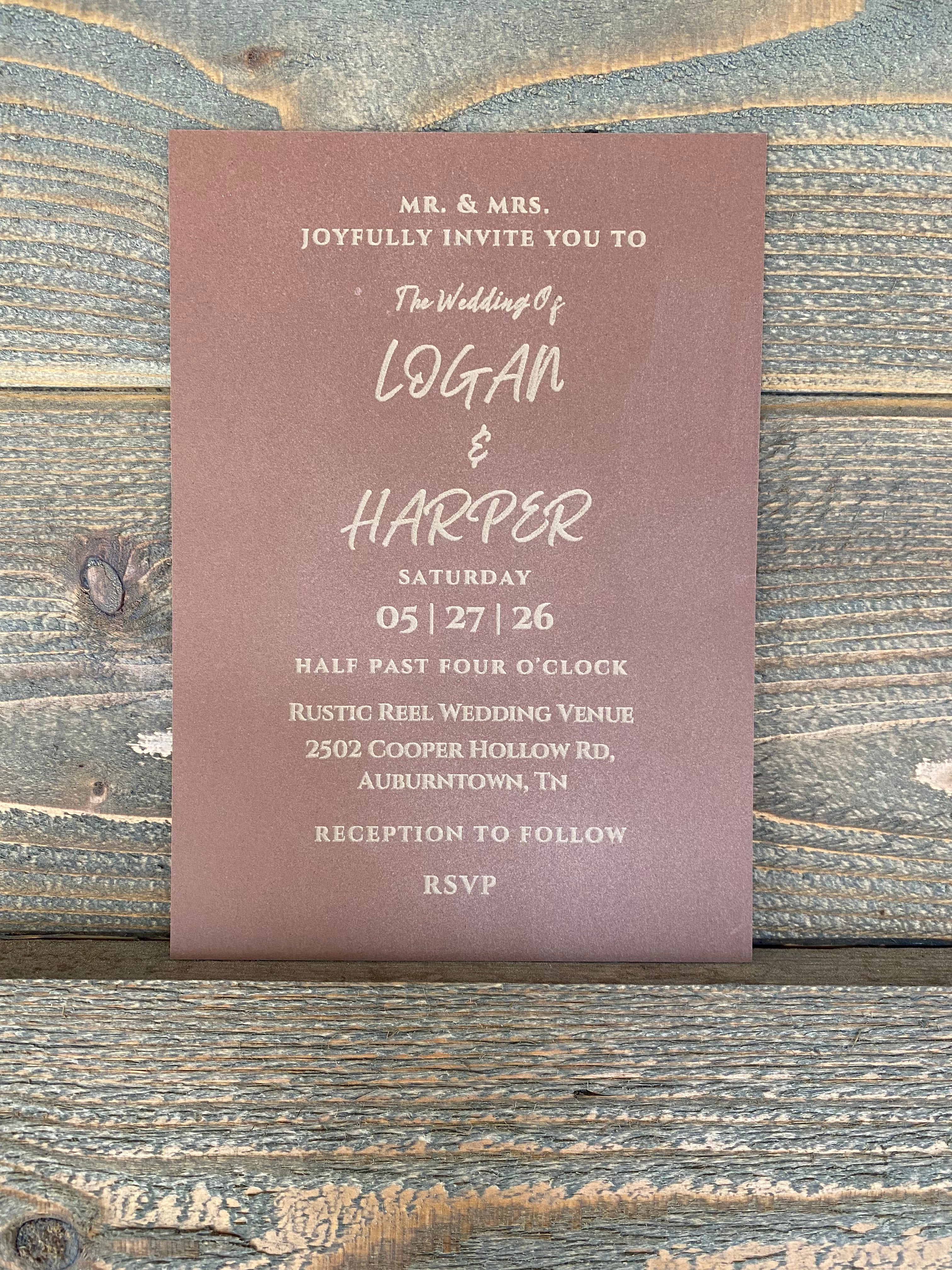Love Letter Wedding Invitation Set
