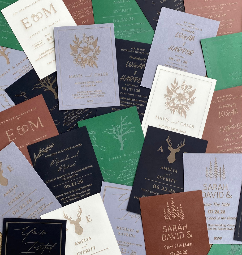 Pine Knot Wedding Invitation Set
