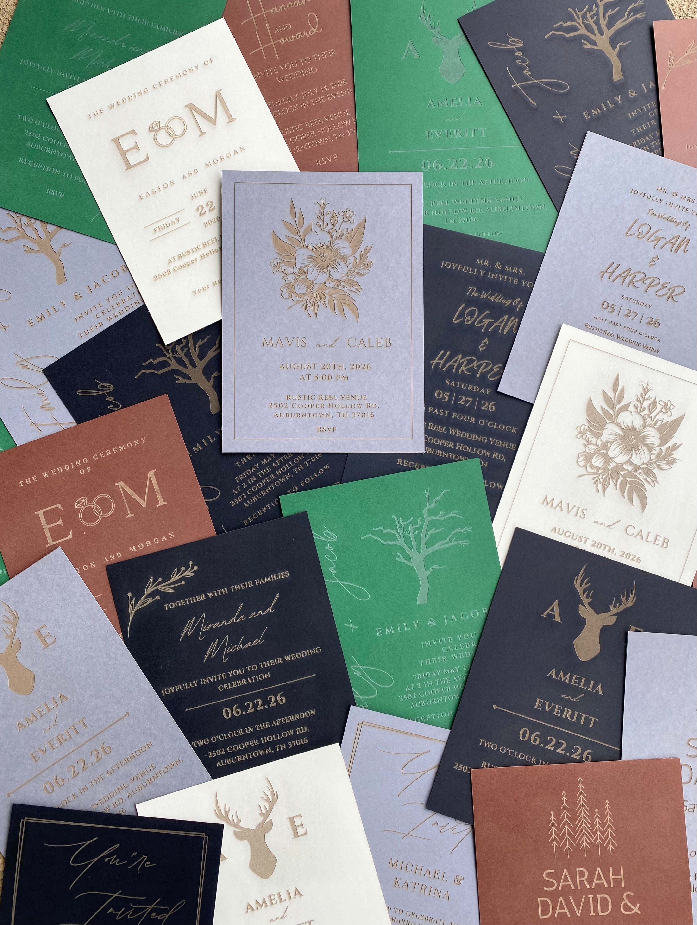 Wildflower Union Wedding Invitation Set