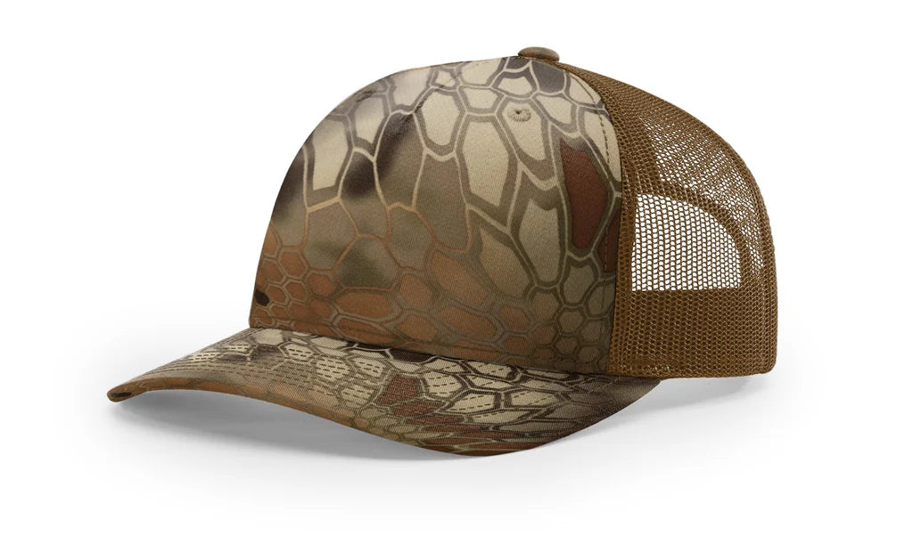 Richardson 112 PFP  5-Panel Trucker Hat – Kryptek Highlander/Buck - Customized with Your Logo