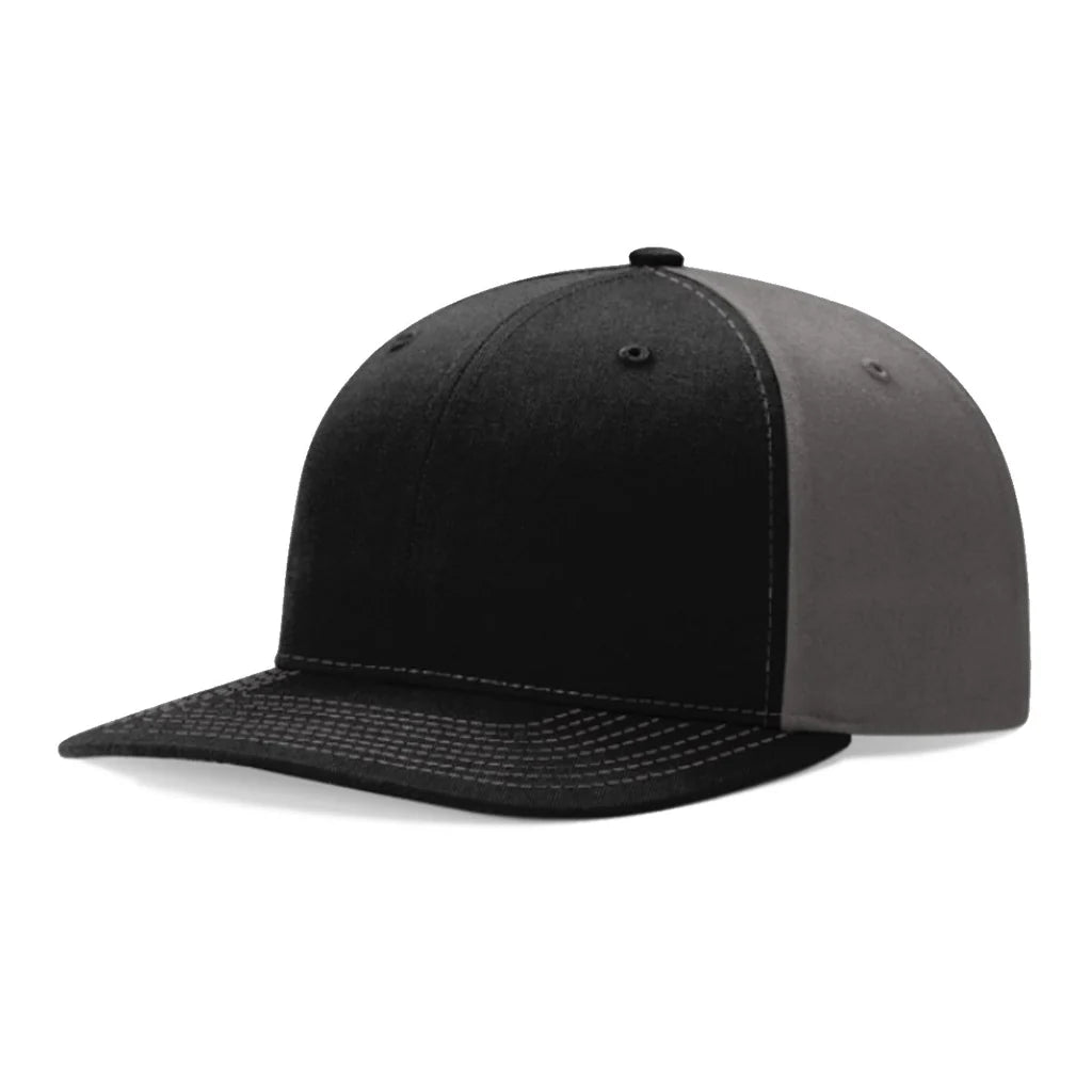 Richardson 312 Twill Back Trucker Hat – Black/Charcoal - Customized with Your Logo