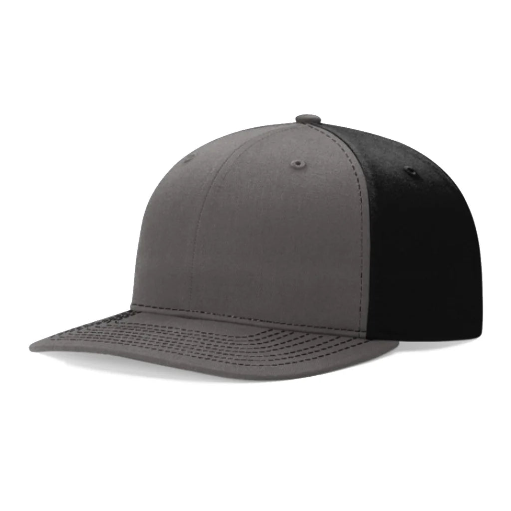Richardson 312 Twill Back Trucker Hat – Charcoal/Black - Customized with Your Logo