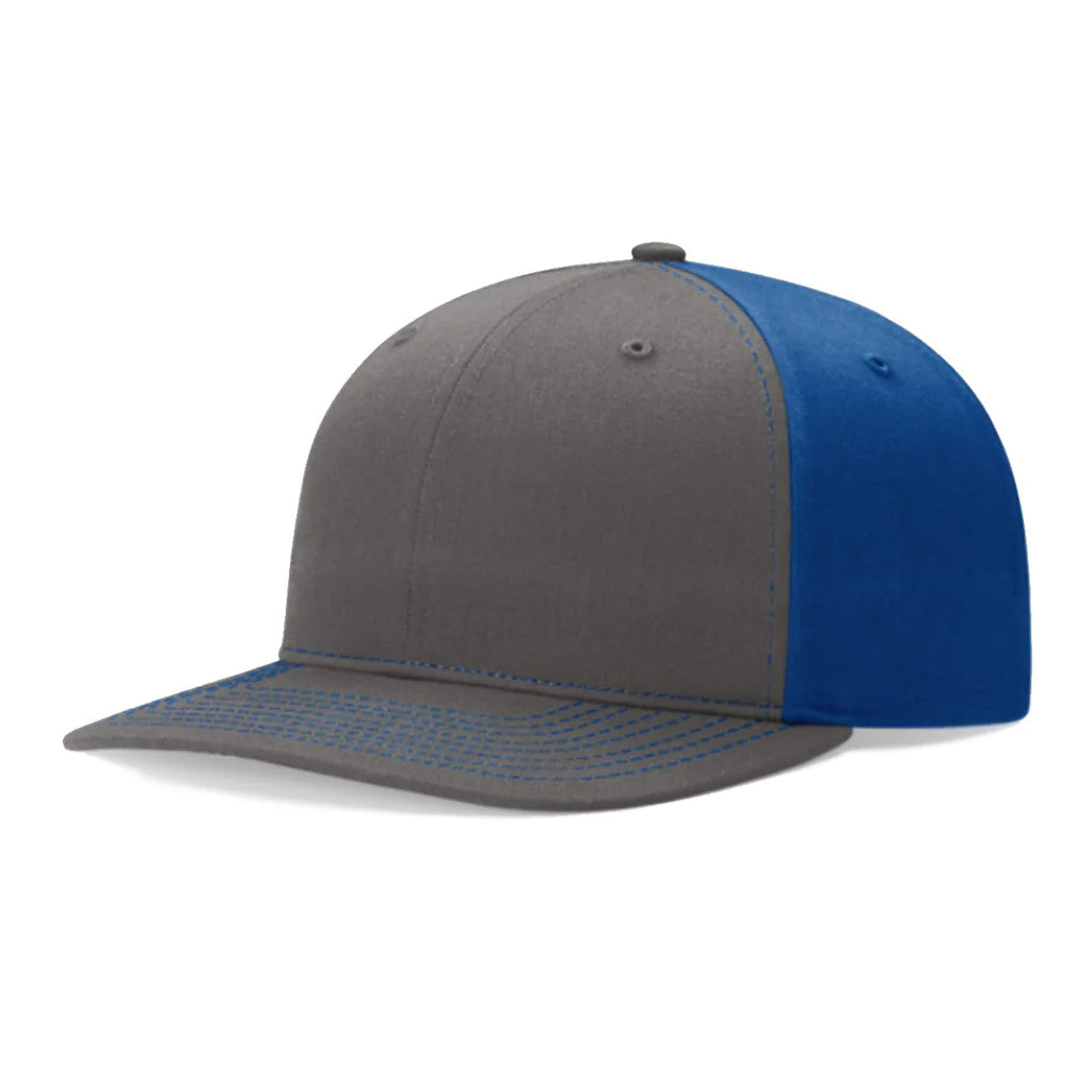 Richardson 312 Twill Back Trucker Hat – Charcoal/Royal - Customized with Your Logo