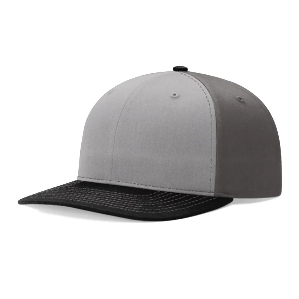 Richardson 312 Twill Back Trucker Hat – Grey/Charcoal/Black - Customized with Your Logo