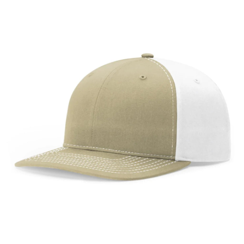 Richardson 312 Twill Back Trucker Hat – Khaki/White - Customized with Your Logo