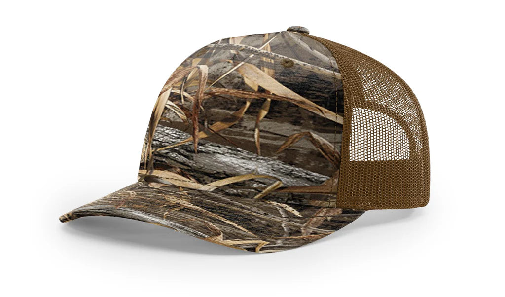 Richardson 112 PFP  5-Panel Trucker Hat –  Realtree Max-7/Buck - Customized with Your Logo