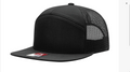 Richardson 168 -  7-Panel Trucker Hat – Black - Customized with Your Logo