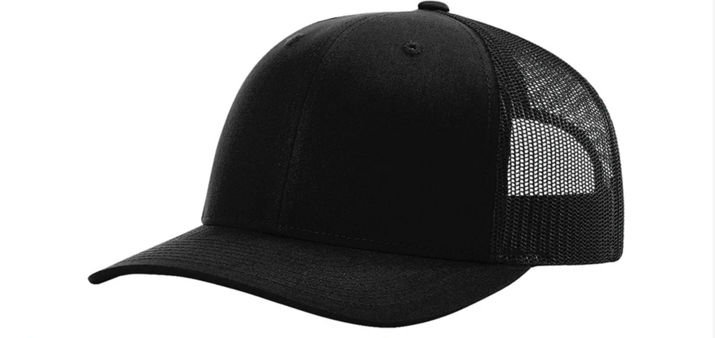 Richardson 112 Classic 6-Panel Trucker Hat – Black - Customized with Your Logo