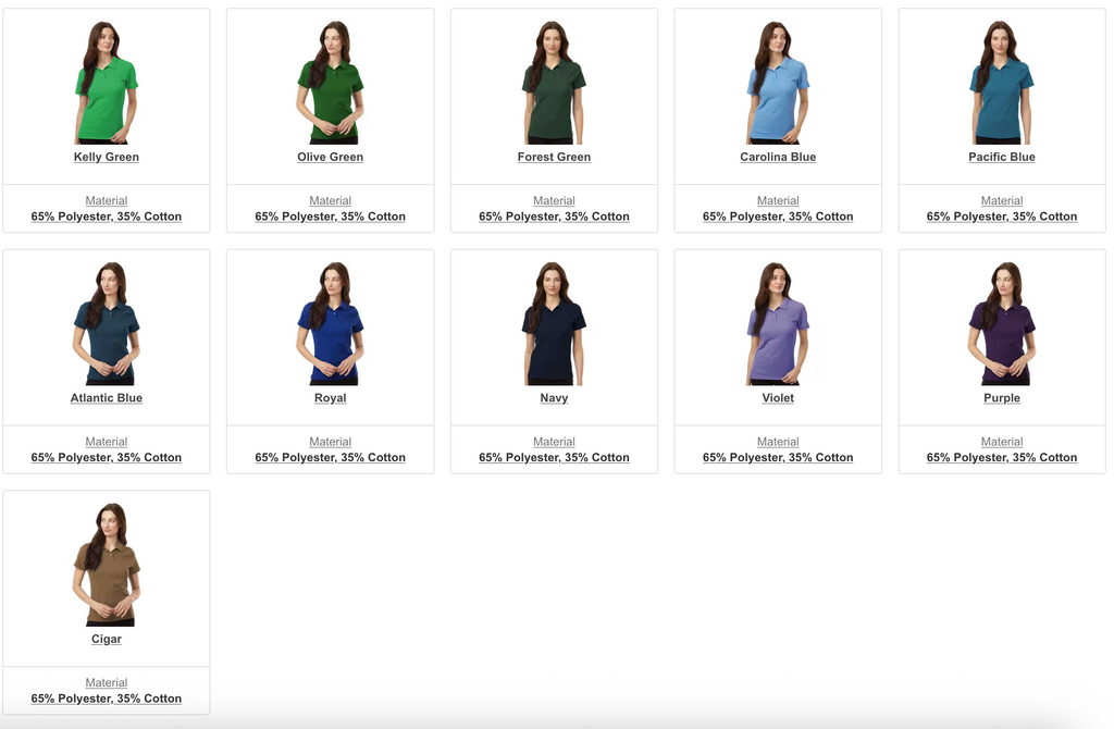 AllPro 62800L - Women's Pique Polo - Custom Logo - 4" LEFT CHEST EMBROIDERED