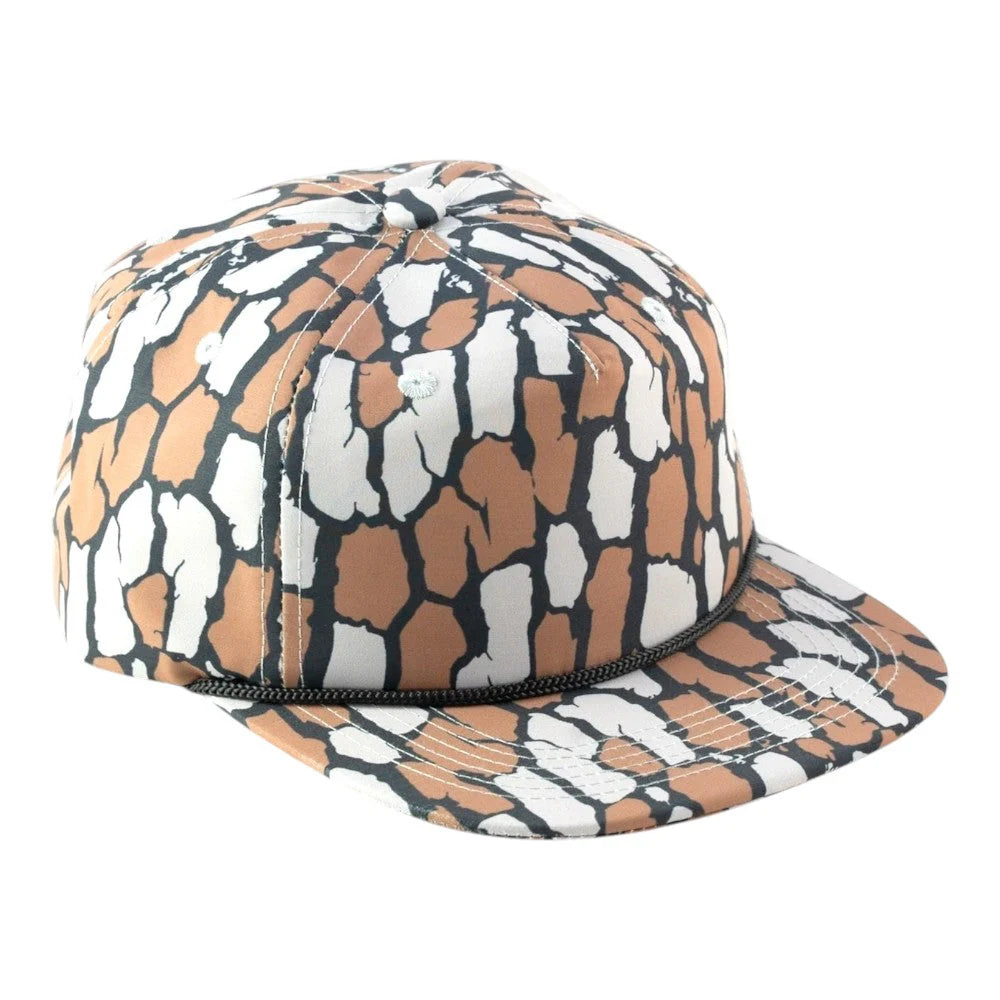 Blank Rope Hats Camo 5-Panel – Vintage Oak Camo / Brown Rope - Customized with Your Logo