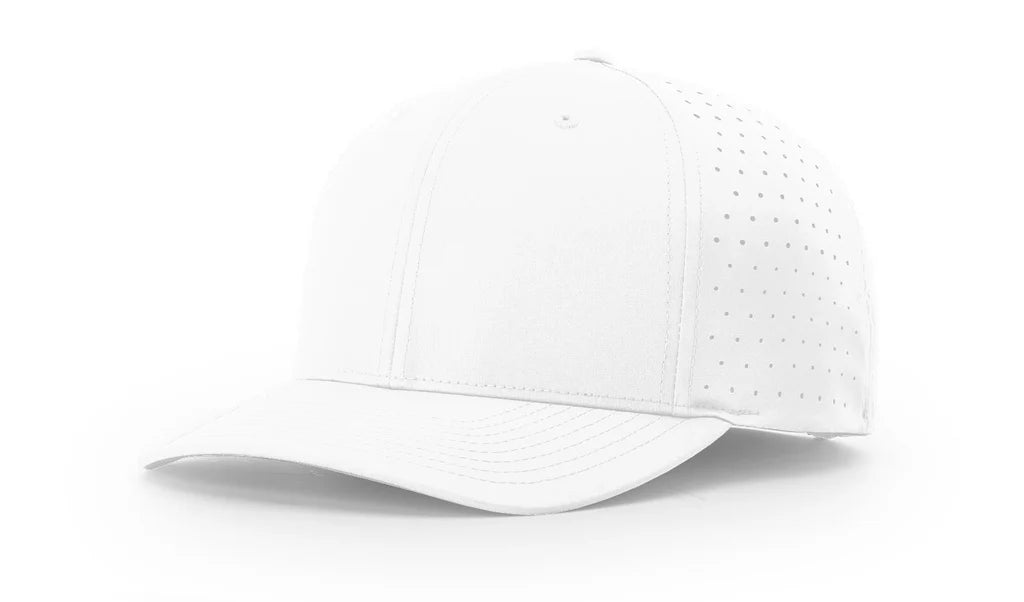 Richardson 632 Laser Perf R-Flex Adjustable Hat – White - Customized with Your Logo