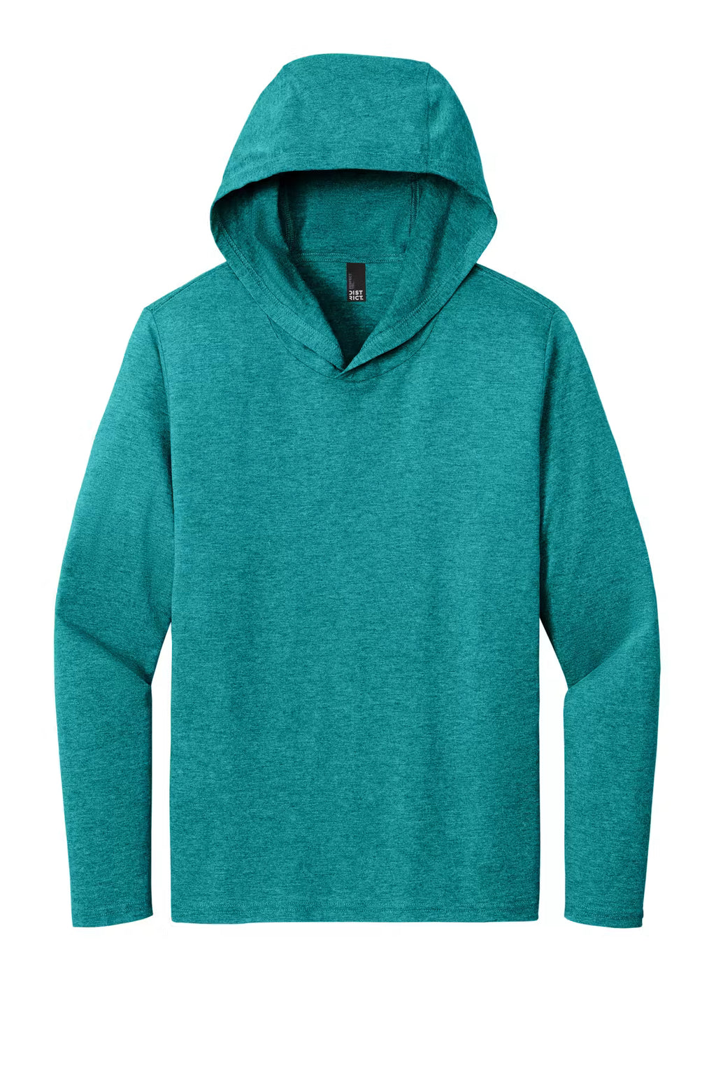 District DM139 - Unisex Perfect Tri Long Sleeve Hoodie - Custom Logo - 4" Left Chest Print (Copy)