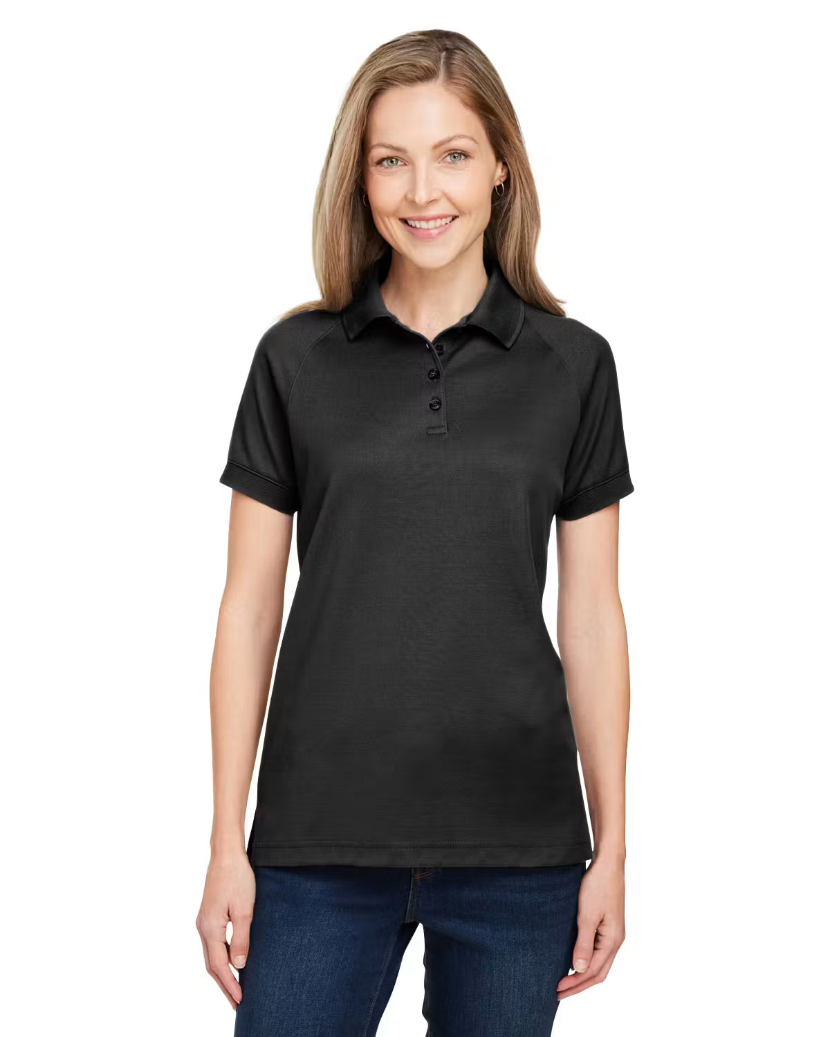 Harriton M208W - Women's Charge Snag and Soil Protect Polo - Custom Logo - 4" LEFT CHEST EMBROIDERED