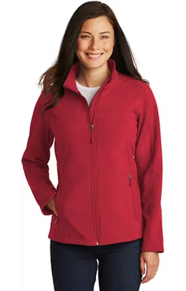Port Authority L317 - Women's Core Soft Shell Jacket - Custom Logo - 4" LEFT CHEST EMBROIDERY