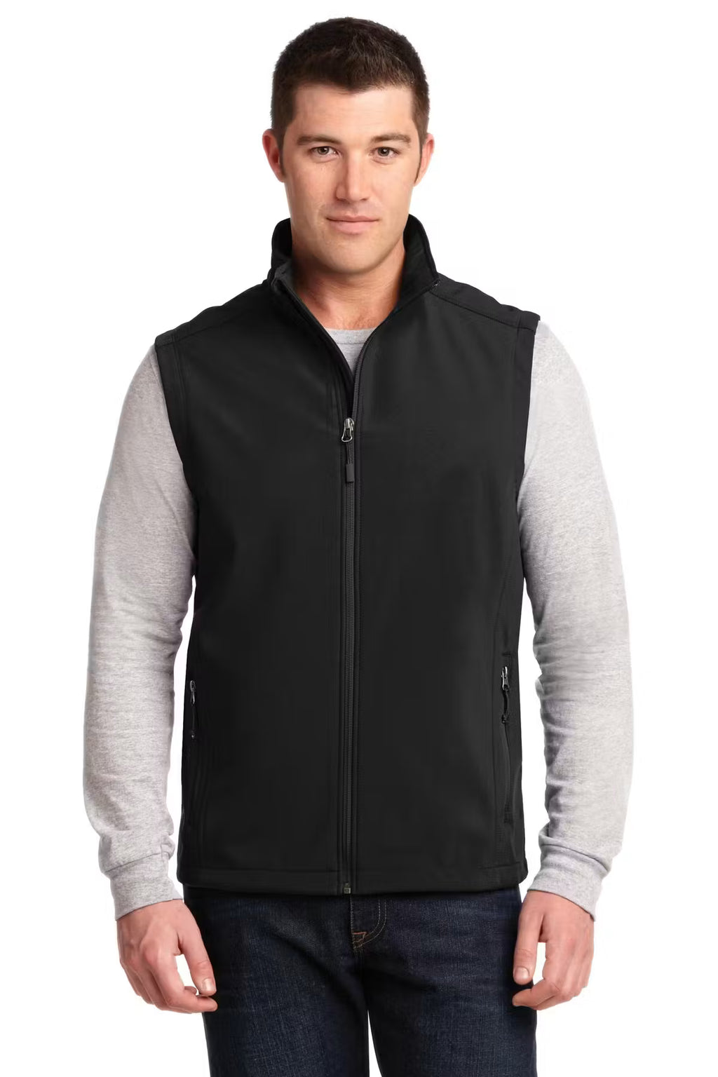 Port Authority J325 - Unisex Core Soft Shell Vest  - Custom Logo - 4" LEFT CHEST EMBROIDERY (Copy)