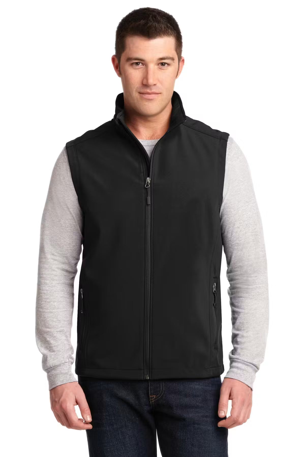 Port Authority J325 - Unisex Core Soft Shell Vest  - Custom Logo - 4" LEFT CHEST EMBROIDERY (Copy)