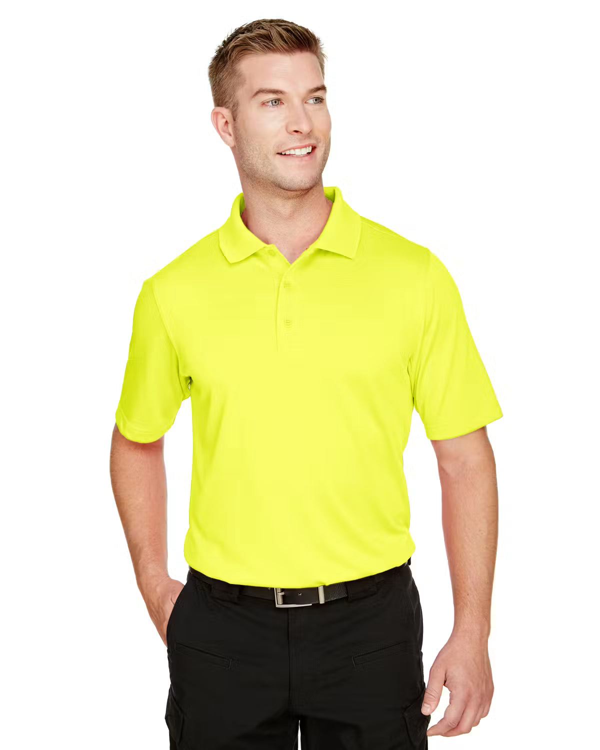 Harriton M348 - Men's Advantage Snag Protection Polo - Custom Logo - 4" LEFT CHEST EMBROIDERED (Copy) (Copy)