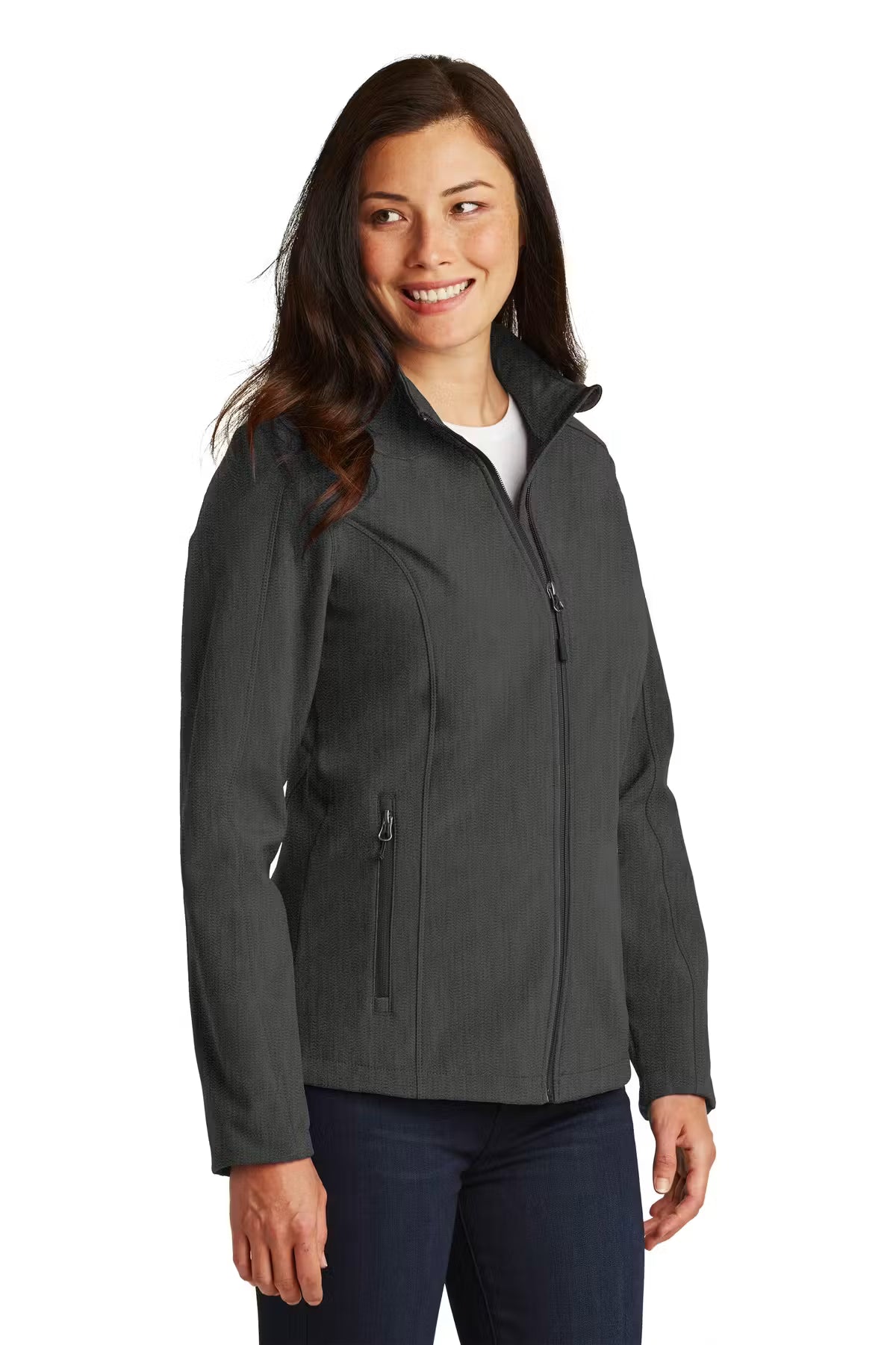 Port Authority L317 - Women's Core Soft Shell Jacket - Custom Logo - 4" LEFT CHEST EMBROIDERY