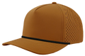 Zapped Blackhawk 5-Panel Rope Laser Perf Hat – Clay/Black Chainlink Rope - Customized with Your Logo