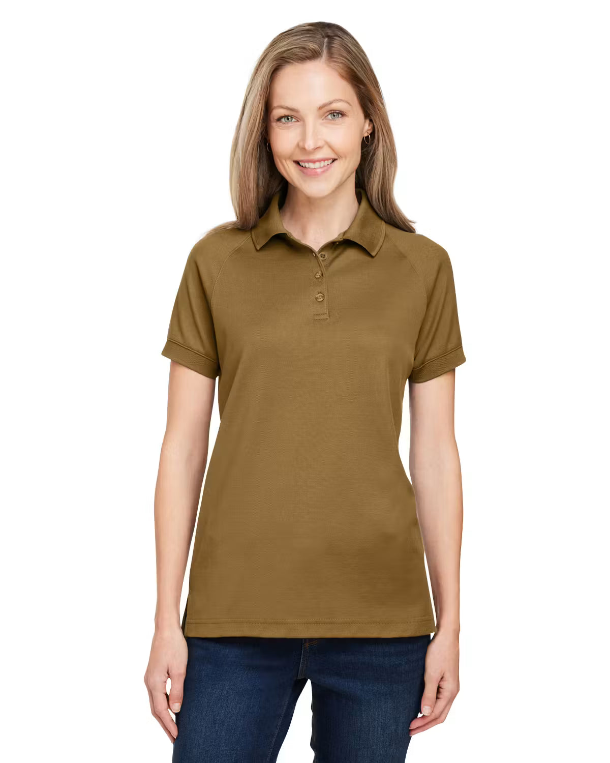 Harriton M208W - Women's Charge Snag and Soil Protect Polo - Custom Logo - 4" LEFT CHEST EMBROIDERED