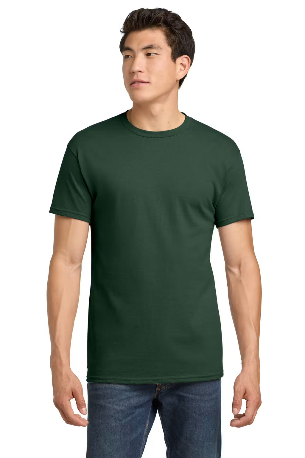 Gildan 5000 Heavy Cotton T-Shirt - Custom Logo - 4" Left Chest
