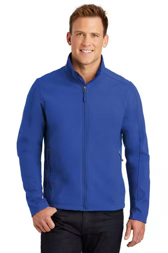 Port Authority J317 - Unisex Core Soft Shell Jacket - Custom Logo - 4" LEFT CHEST EMBROIDERY