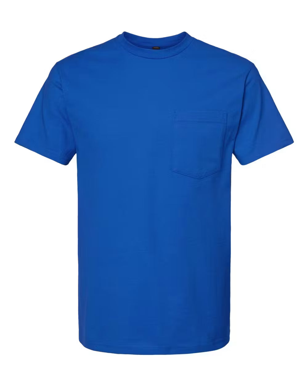 Tultex Pocket T-Shirt - Custom Logo - 4" Left Chest + Full Back Print
