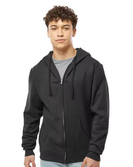 Tultex 0331TC - Unisex Fleece Zip Hoodie- Custom Logo - 4" LEFT CHEST PRINT