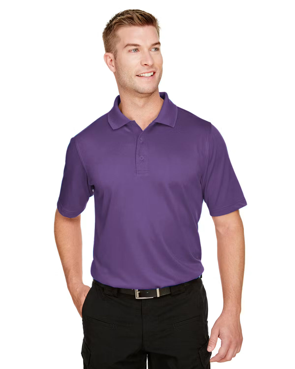 Harriton M348 - Men's Advantage Snag Protection Polo - Custom Logo - 4" LEFT CHEST EMBROIDERED (Copy) (Copy)