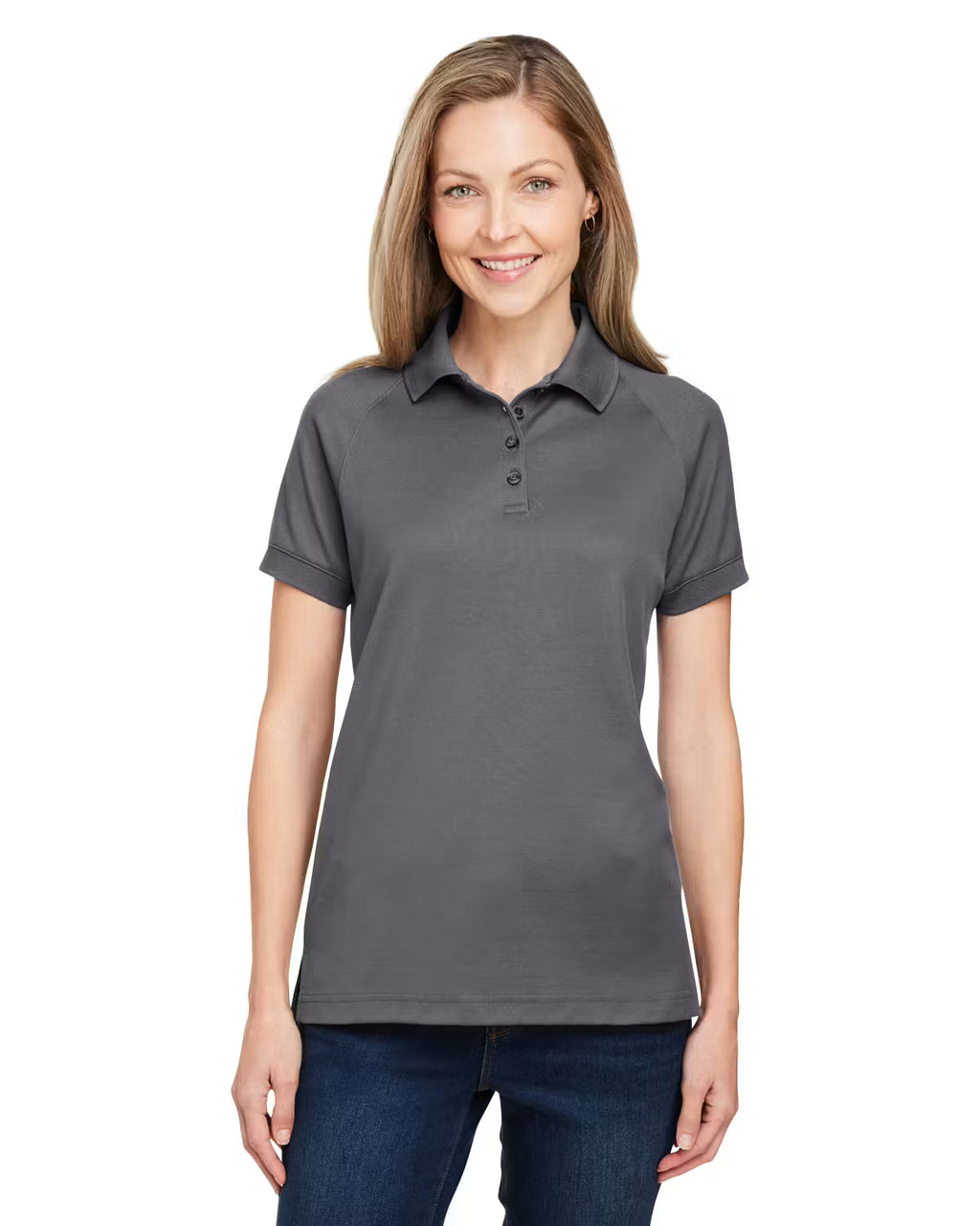 Harriton M208W - Women's Charge Snag and Soil Protect Polo - Custom Logo - 4" LEFT CHEST EMBROIDERED