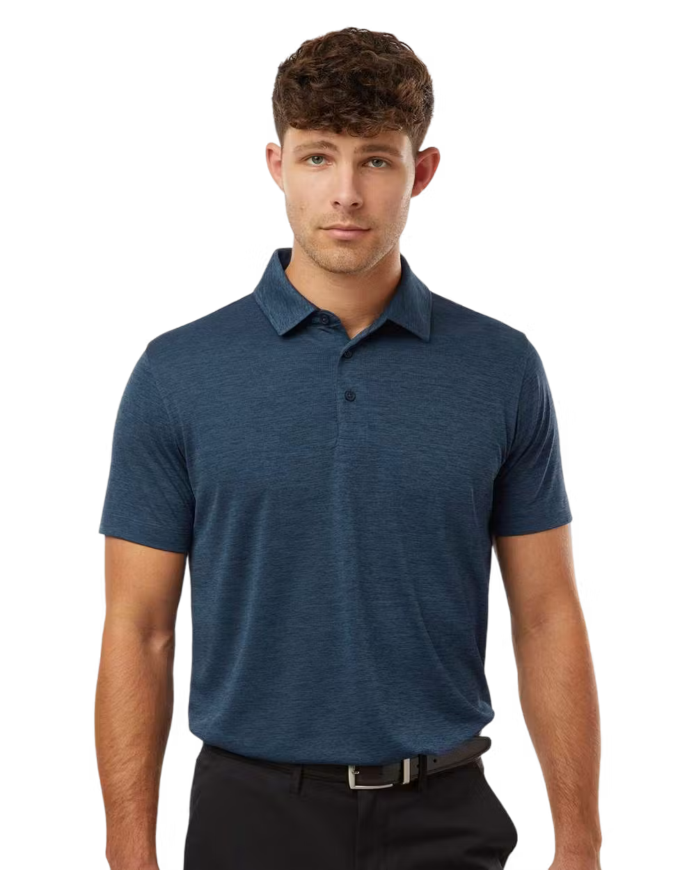 AllPro 4HM00 - Performance Mélange Polo  - Custom Logo - 4" LEFT CHEST EMBROIDERED
