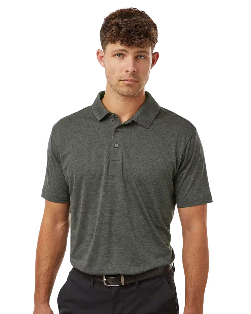 AllPro 4HM00 - Performance Mélange Polo  - Custom Logo - 4" LEFT CHEST EMBROIDERED