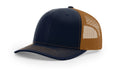 Richardson 112 Classic 6-Panel Trucker Hat – Navy/Caramel - Customized with Your Logo