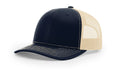 Richardson 112 Classic 6-Panel Trucker Hat – Navy/Khaki  - Customized with Your Logo