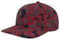 Zapped Blackhawk 5-Panel Laser Perf Hat –  Red Old School Camo - Customized with Your Logo