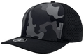 Zapped Blackhawk 5-Panel Laser Perf Hat –  Black Camo - Customized with Your Logo