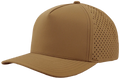 Zapped Blackhawk 5-Panel Laser Perf Hat –  Caramel - Customized with Your Logo