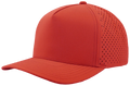 Zapped Blackhawk 5-Panel Laser Perf Hat –  Red - Customized with Your Logo