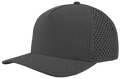 Zapped Blackhawk 5-Panel Laser Perf Hat –  Graphite - Customized with Your Logo