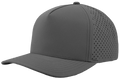 Zapped Blackhawk 5-Panel Laser Perf Hat –  Grey - Customized with Your Logo