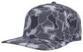 Zapped Blackhawk 5-Panel Laser Perf Hat –  Grey Old School Camo - Customized with Your Logo