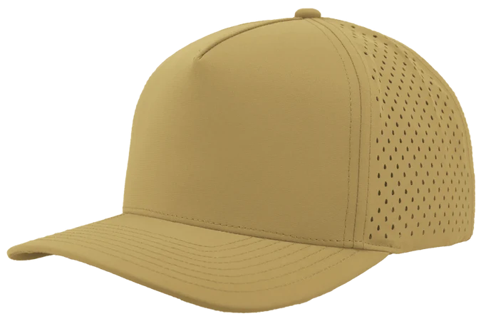 Zapped Blackhawk 5-Panel Laser Perf Hat –  Khaki - Customized with Your Logo