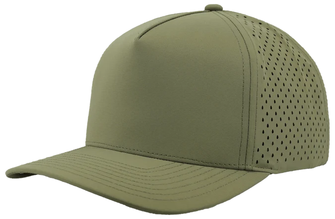 Zapped Blackhawk 5-Panel Laser Perf Hat –  Loden - Customized with Your Logo